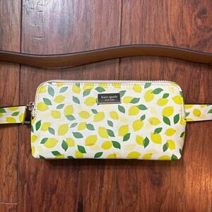 Kate spade new york lemon print leather belt bag